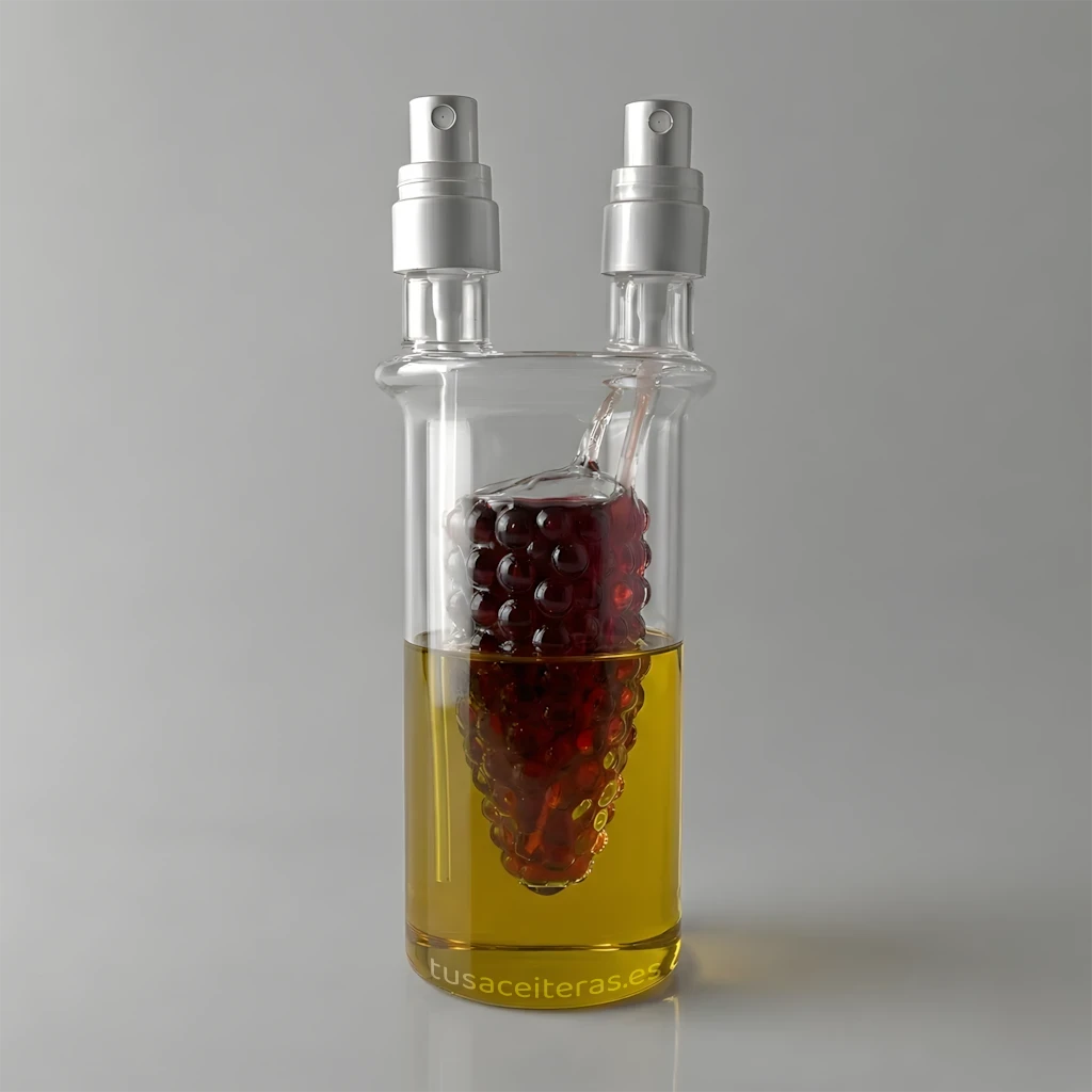Aceitera Góndola Recta Uva 2 Sprays (aceite y vinagre)