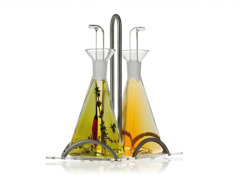 Aceitera y Vinagrera Pirámide 2 Piezas 180 ml